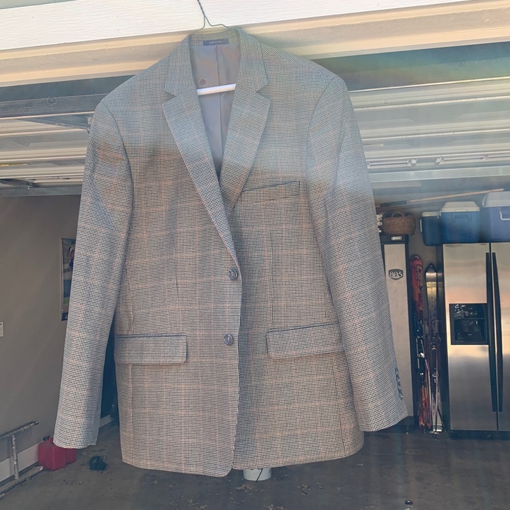 Club Room men’s 44 regular plaid blazer